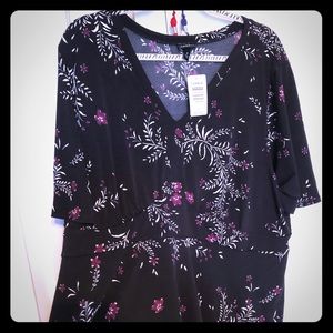 Black flowy top from Torrid!